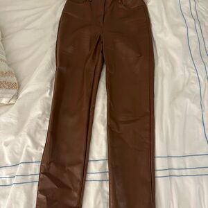 Aritzia Brown Straight Leg Pants